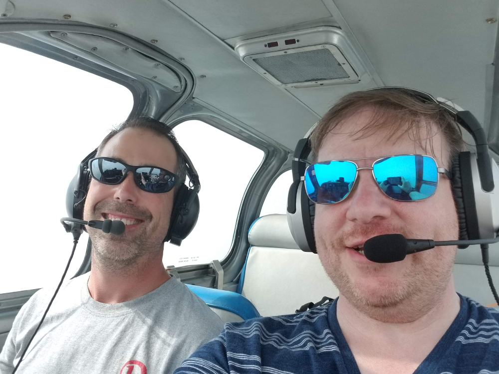 Brad-and-Zack-flying-through-Texas-on-a-very-hazy