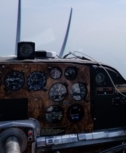 The-panel-on-the-hazy-Texas-flight