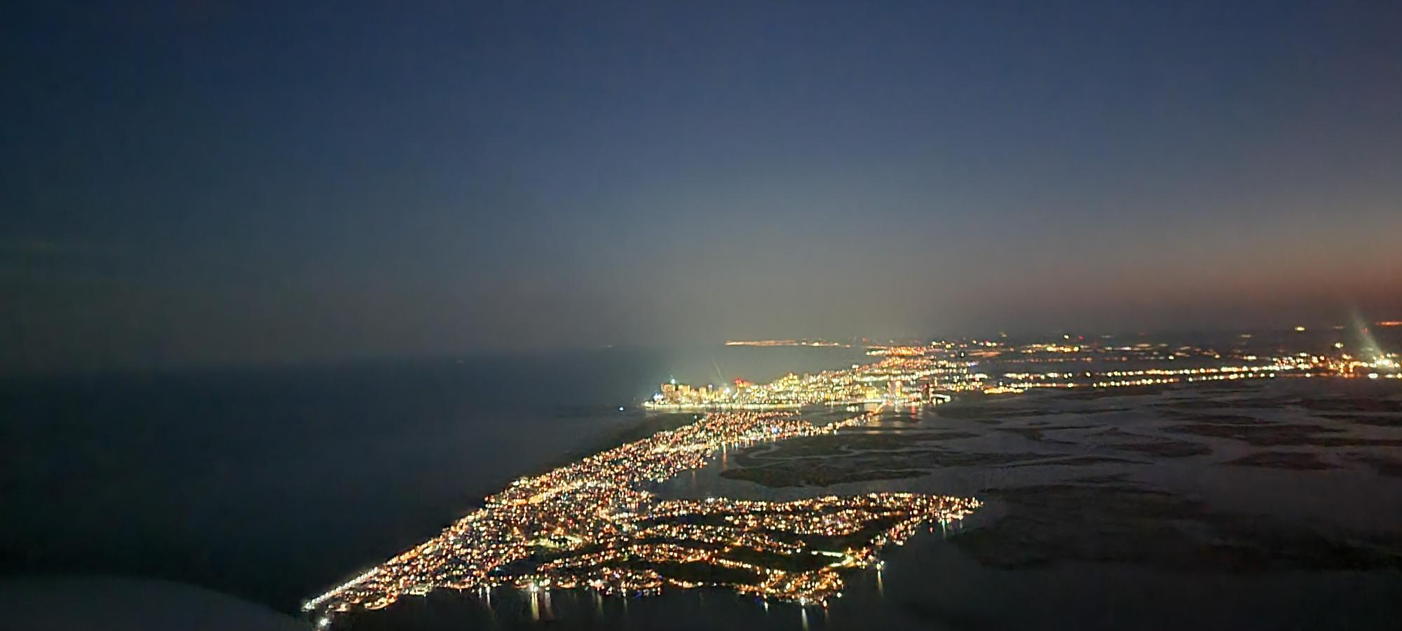 Atlantic-City-looking-south-with-the-sun-set-on-the