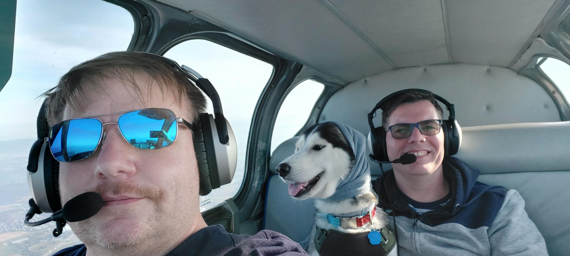 Selfie-of-the-Bonanza-Boys-all-in-the-plane-Zack