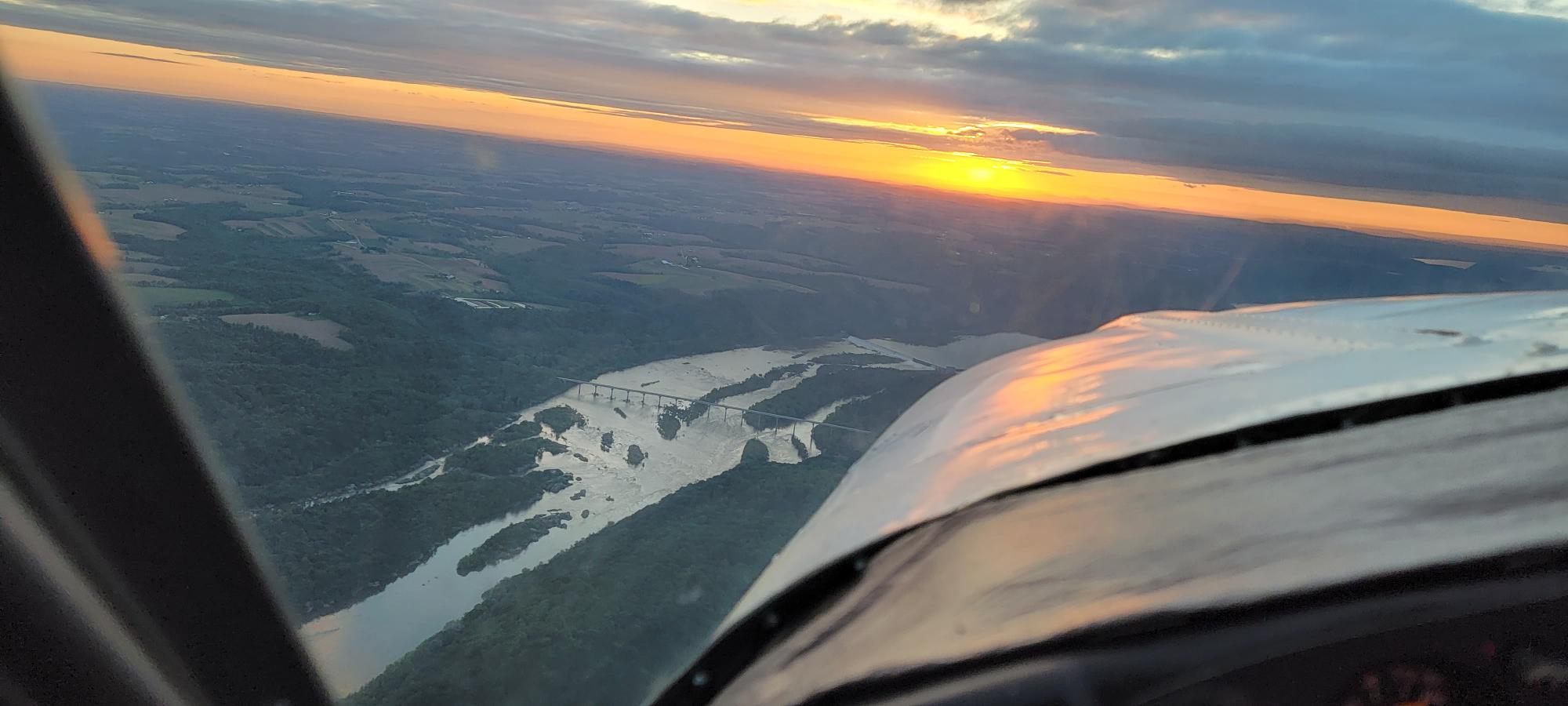 Sunset-flight-around-Lancaster-PA-4