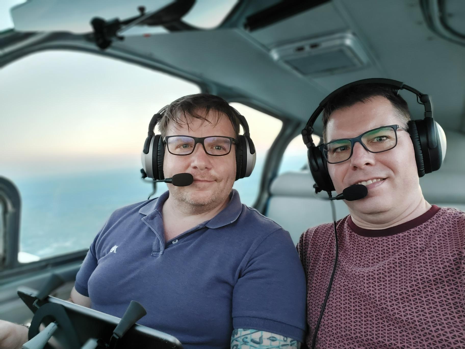 Zack-and-Shawn-enjoying-an-evening-s-flight-to-Atlantic
