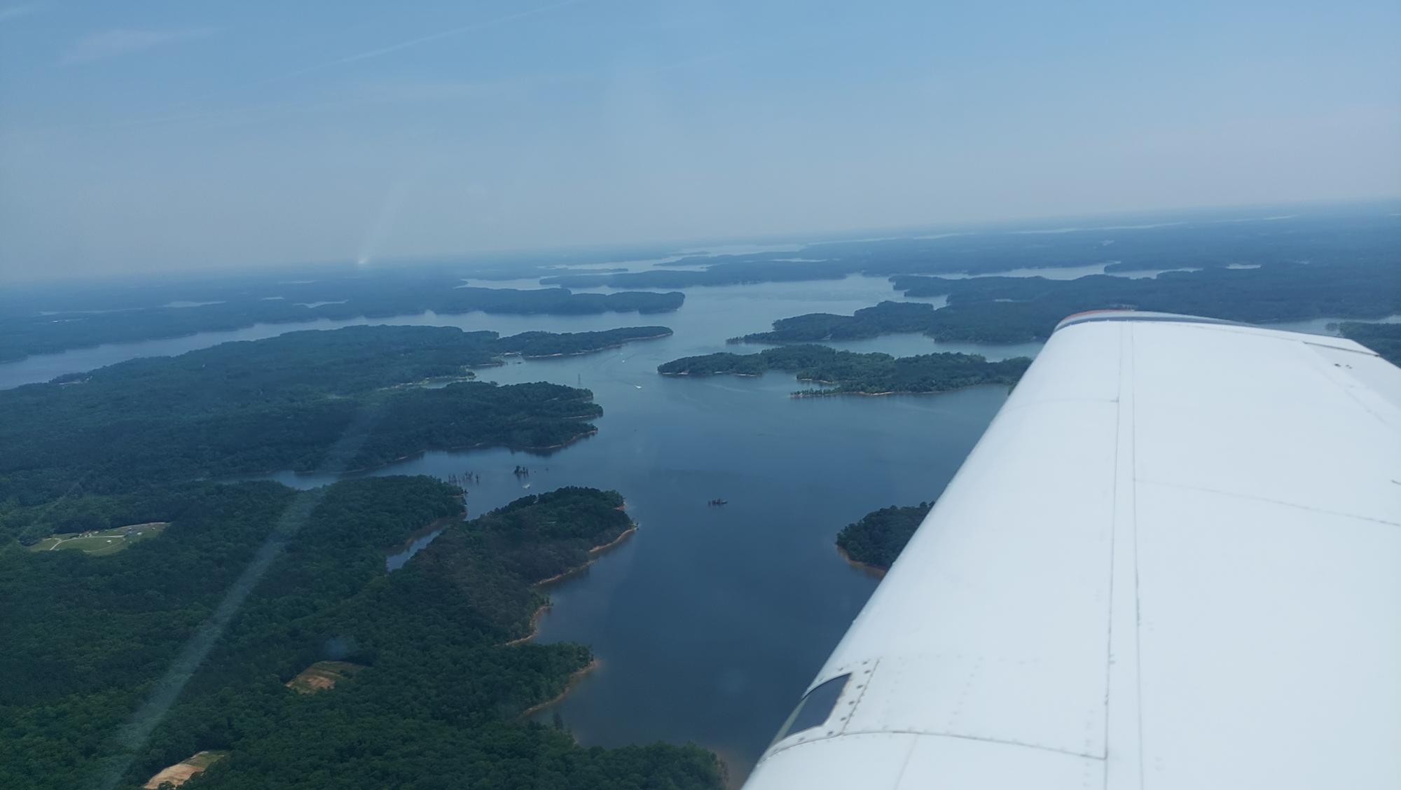 Lakes-on-approach-to-Lake-County-Regional-Airport