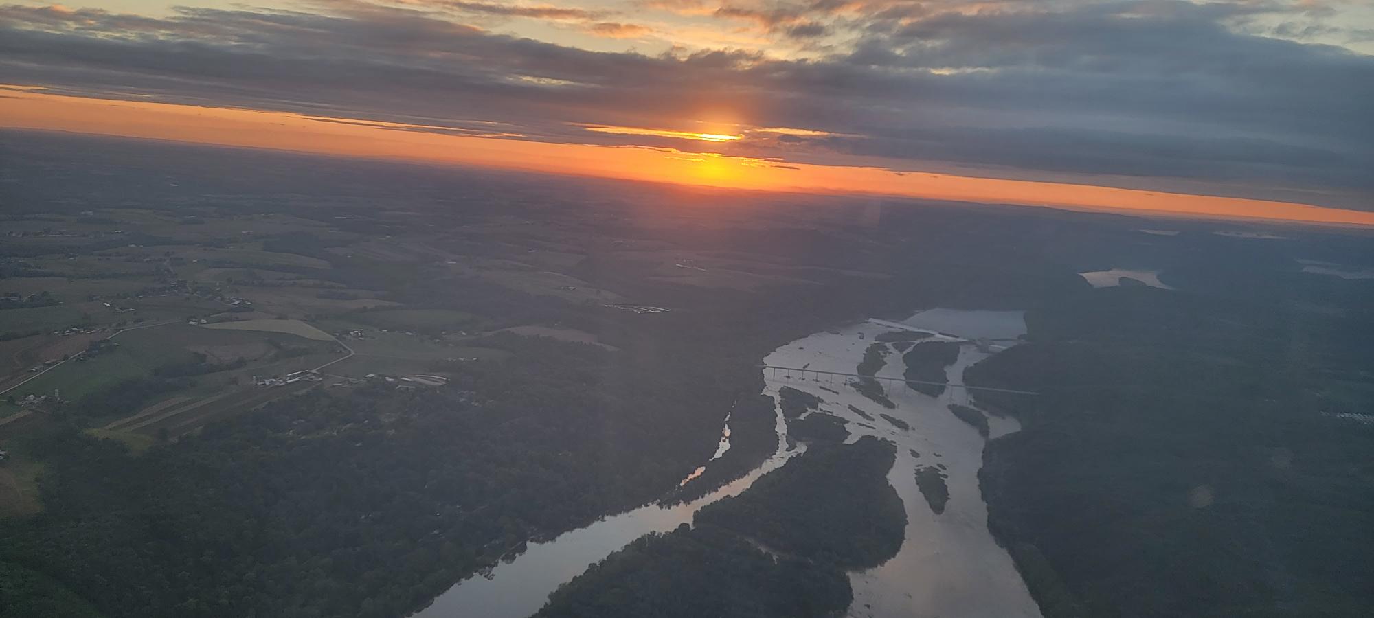 Sunset-flight-around-Lancaster-PA-over-the-Susquehanna-River-near