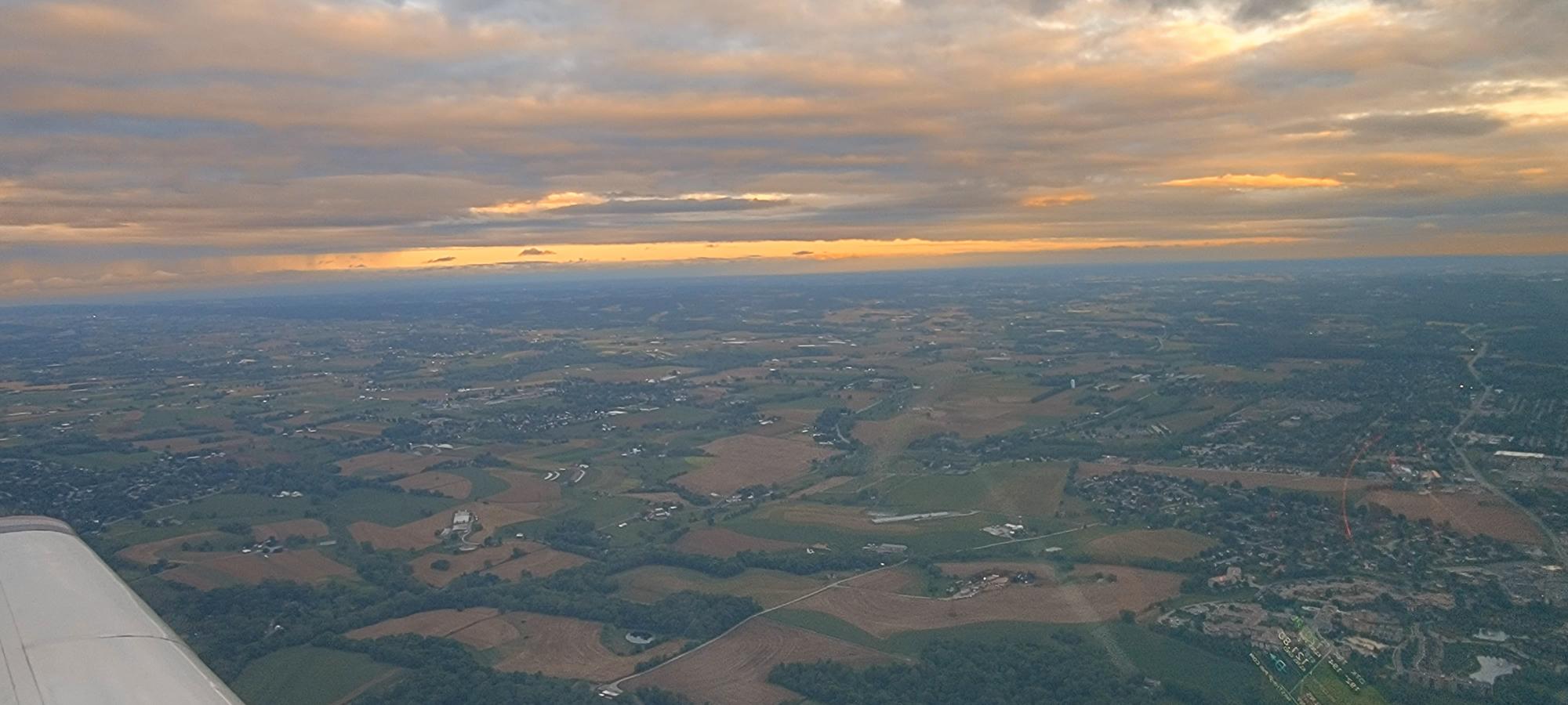 Sunset-flight-around-Lancaster-PA-3