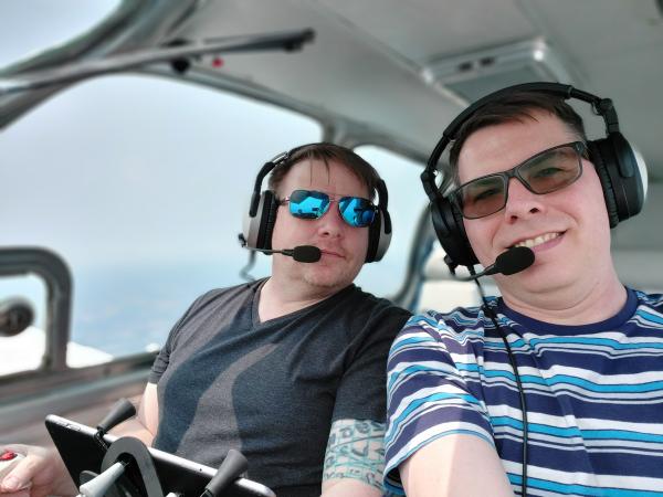 Flight-Deck-Selfie-On-way-to-Ocean-City-MD