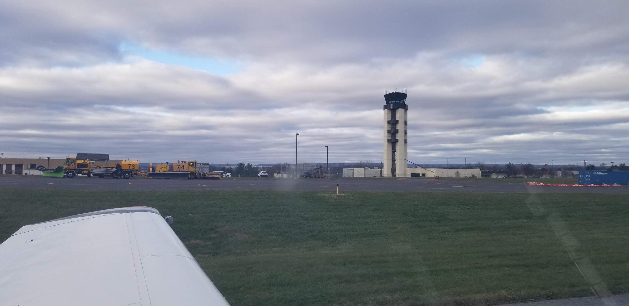 Tower-at-KABE-off-taxiway-Charlie