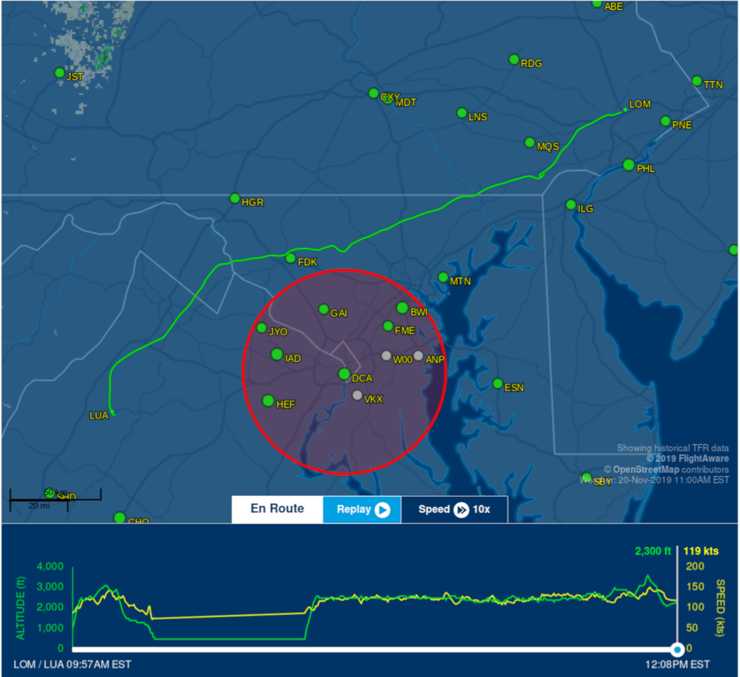 FlightAware-ADS-B-Tracking-KLOM-KLUA-