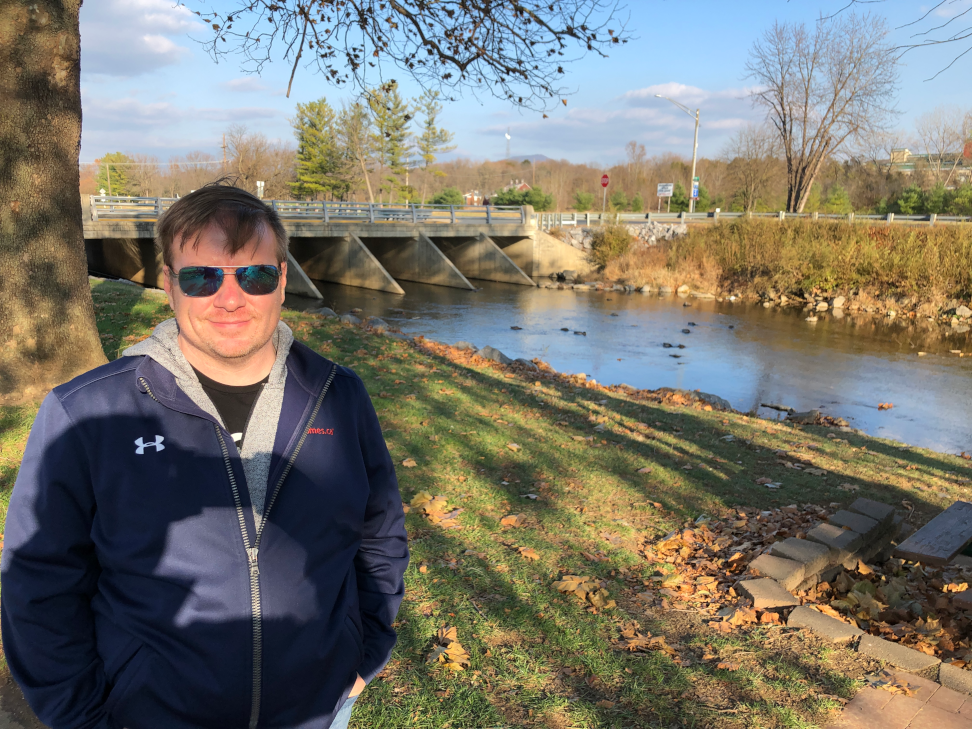Zack-along-the-river-walk-Luray-VA