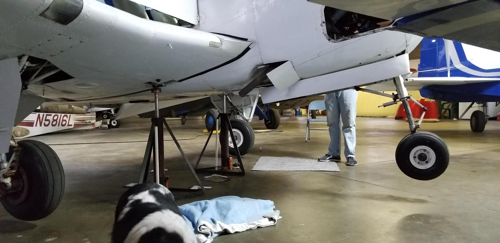 Up-on-jacks-to-test-the-gear