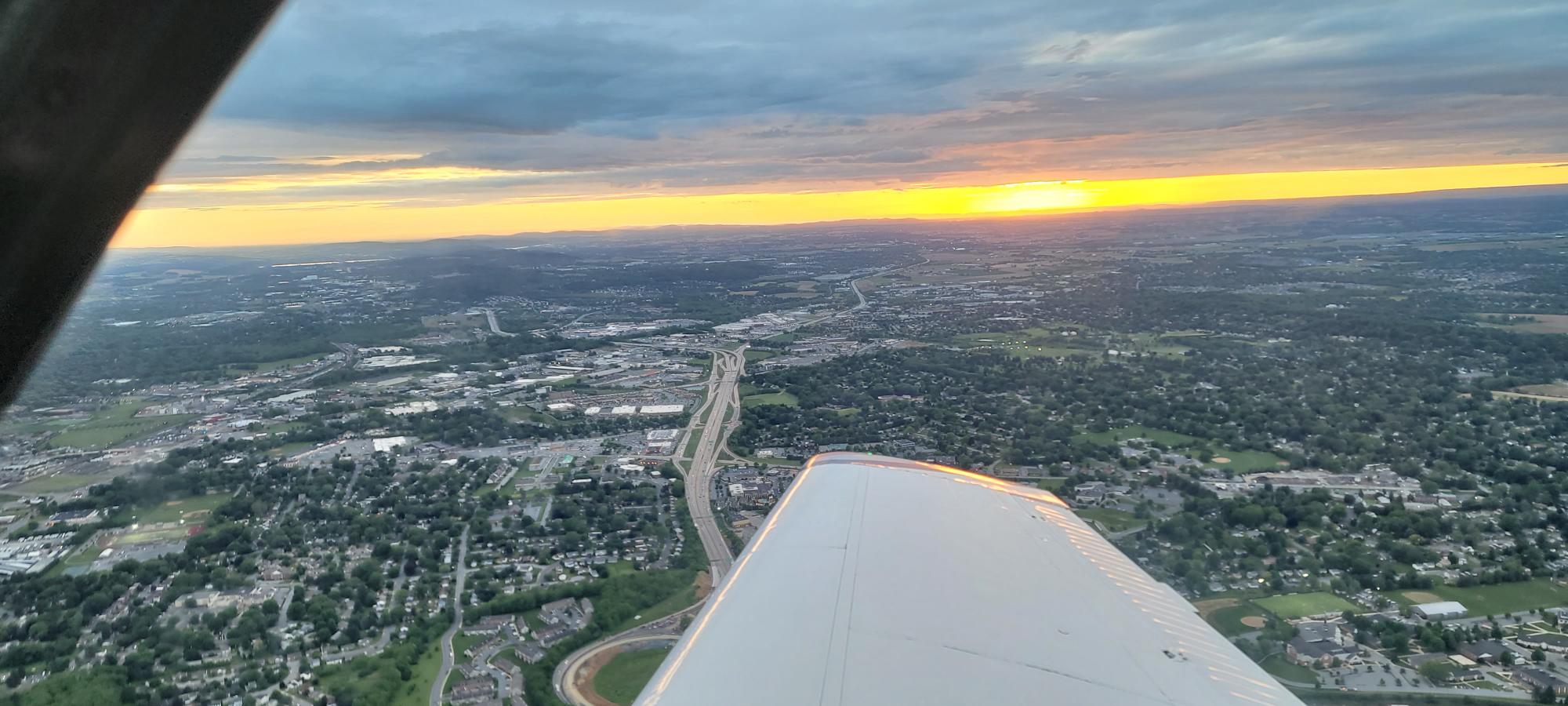 Sunset-flight-around-Lancaster-PA-2